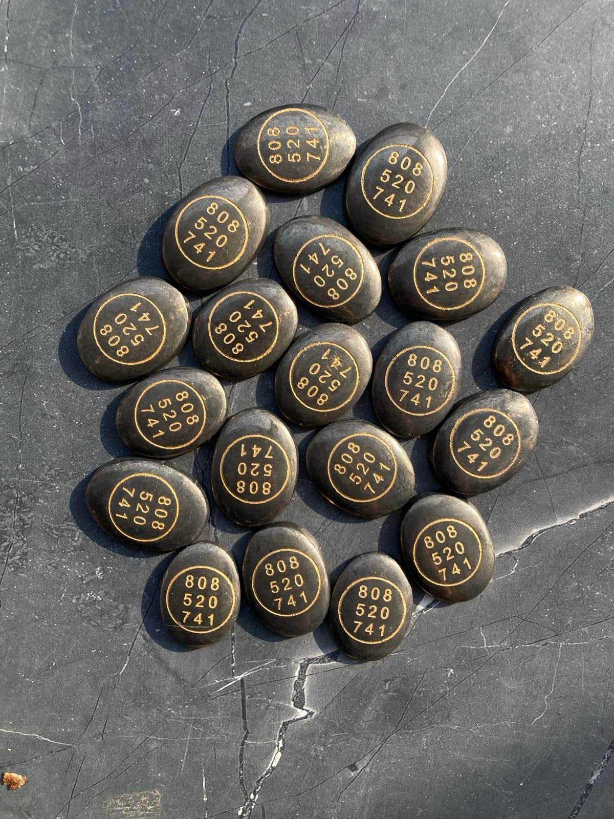 Black Grabovoi Code Stones