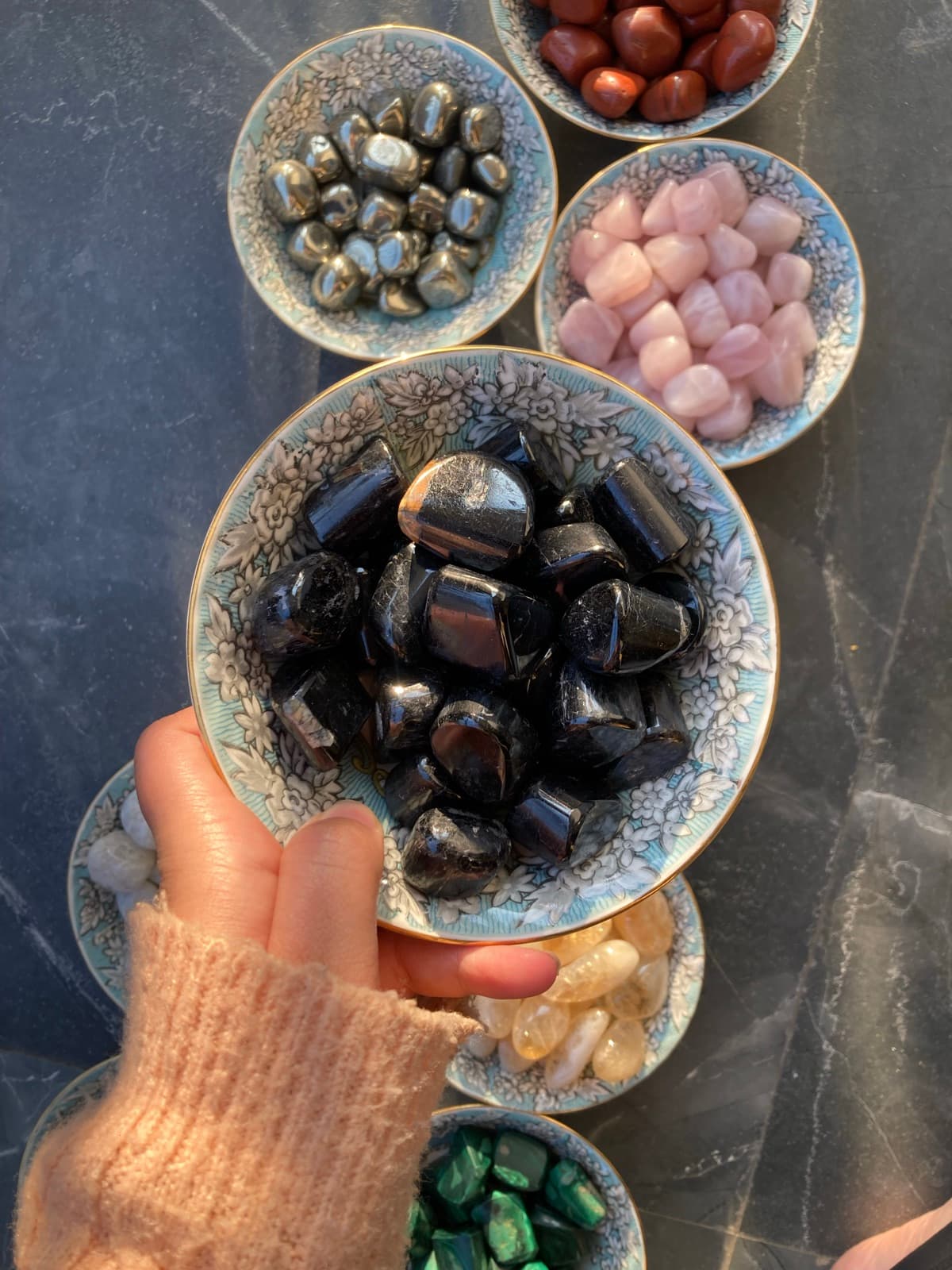 Black Obsidian Tumbled Stones