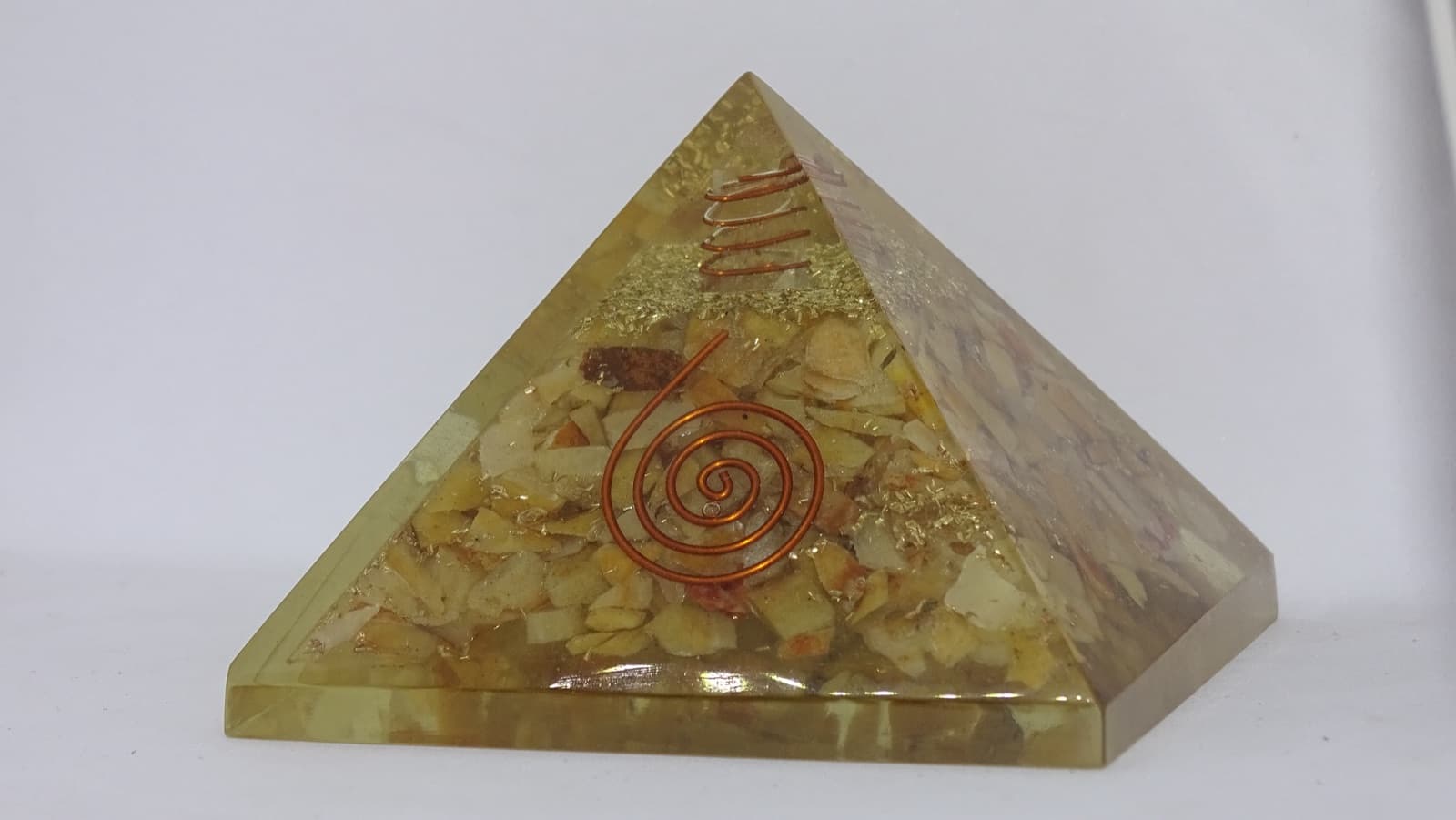 Citrine Orgonite Pyramid