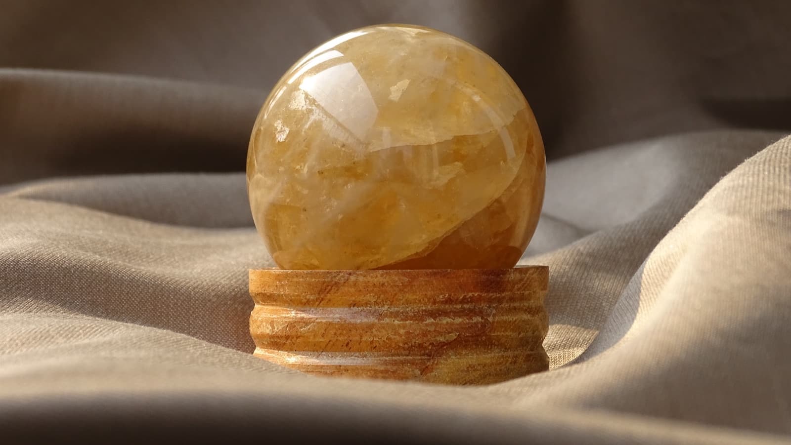 Golden Healer Quartz Sphere