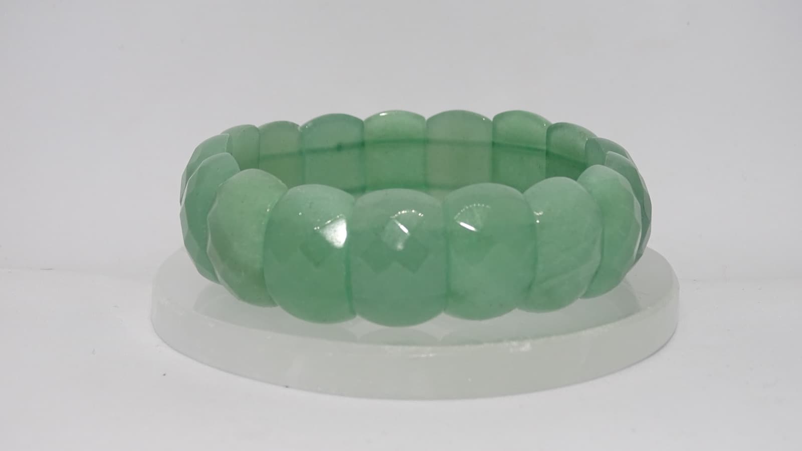 Green Aventurine Faceted Bracelet