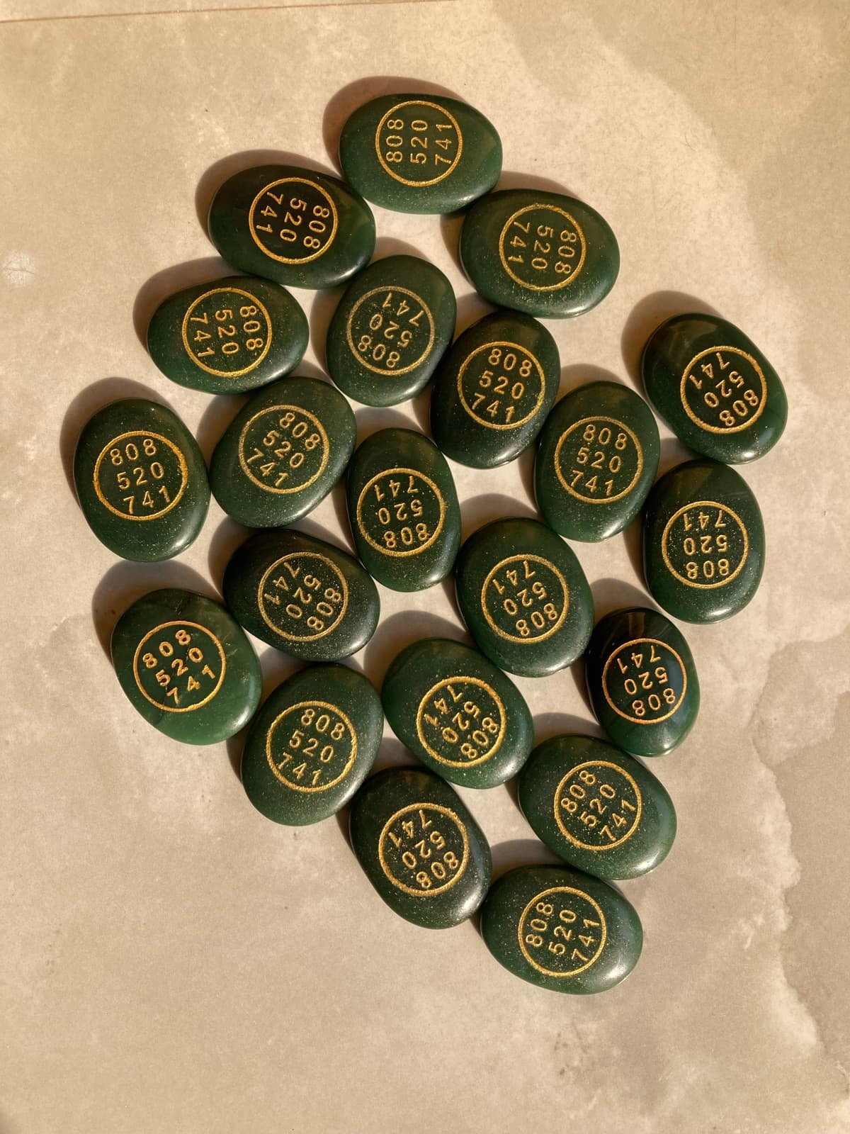 Green Jade Grabovoi Code Stones